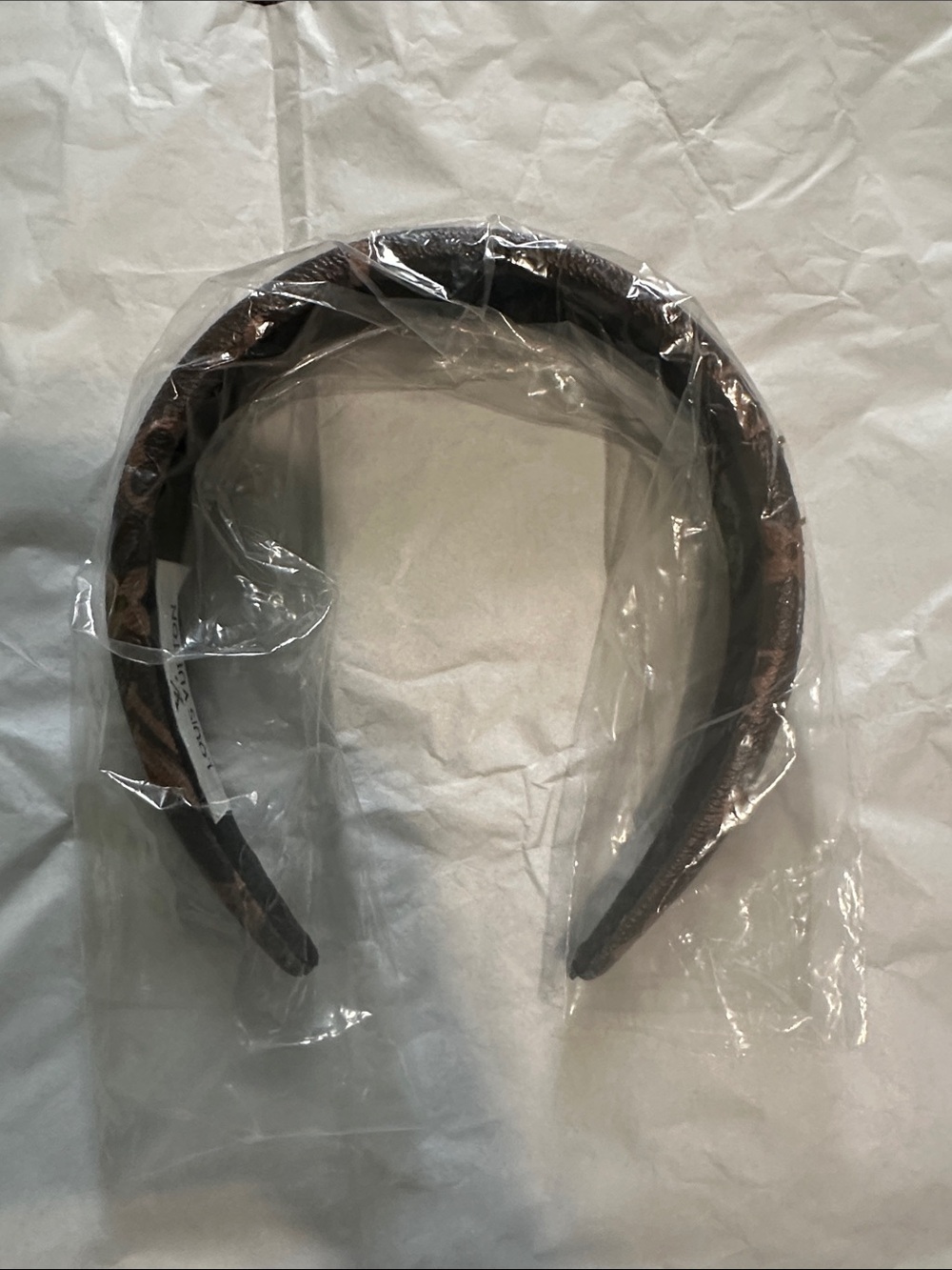 Brown Velvet Padded Headband - Women’s Hair Accessory